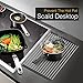 Bjone Roll Up Dish Drying Rack Over the Kitchen Sink, 304 Stainless Steel, 17.7