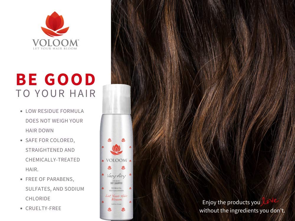 dry shampoo on straightened hair