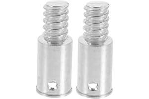 Taicols 2 Pieces of Aluminum Alloy Threaded Headpiece Accessories, Replacement of Mop Handle Head, Threaded End Accessories f