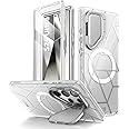 i-Blason Cosmo for Samsung Galaxy S24 Ultra Case with Camera Cover Stand, [Support MagSafe] Stylish 360 Full Case with Screen Protector & Kickstand Magnetic Phone Case for S24 Ultra, Clear
