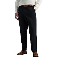 Haggar Men's Big-Tall Repreve Stria Pleat Front Dress Pant, Navy, 44x29 at  Amazon Men's Clothing store: Men S Blue Dress Pants