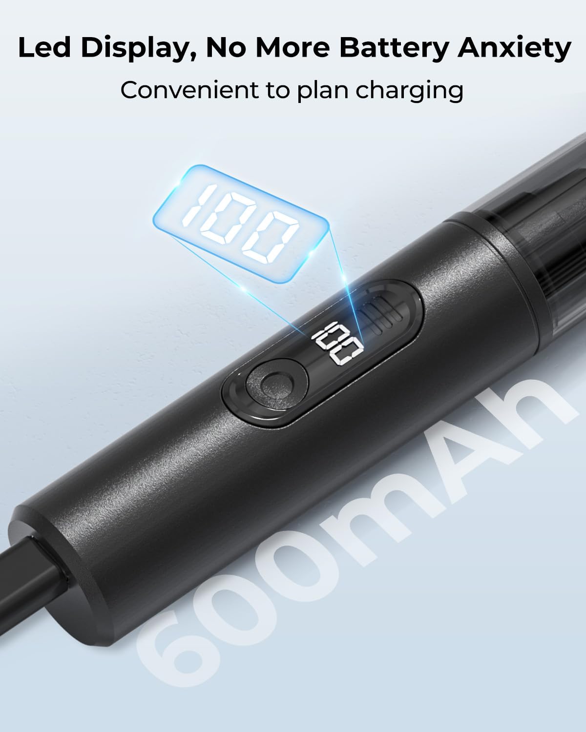 SUERBEATY Nose Hair Trimmer for Men Rechargeable, Electric Nose and Ear Hair Trimmer, Professional Nose Clipper, LED Display, Waterproof, Portable Travel Size, Painless, Black