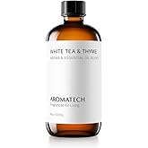 AromaTech White Tea and Thyme Aroma Essential Oil Blend: Luxury Hotel Inspired Aromatherapy with Tea Leaf, Fresh Thyme & Amber for Ultrasonic Diffusers (16 Fl Oz (Pack of 1))