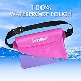 ivoler Waterproof Pouch Bag Phone Case Pink 22x15.5 cm Dry Bag view 4