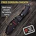 Grand Way Tactical Knife - Survival Bushcraft Fixed Blade Knife with Elastron Handle for Hunting and Fishing - Best Bowie Big Blade Knife for Self Defense 01085