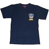 Artisan Owl New York Police Department Style Embroidered Patch Cotton T-Shirt, Regular, NavyBlue
