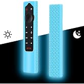 Protective Case Compatible for NVIDIA Shield Android TV Pro 4K HDR Streaming Media Player,Remote Case Skin Holder for NVIDIA Shield Remote Controller,Shockproof Remote Bumper Back Cover-Glowblue