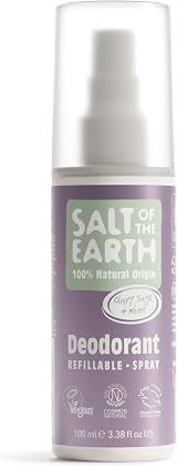 Salt Of The Earth Refillable Natural Deodorant Spray 100 ml Clary Sage Mint view 1