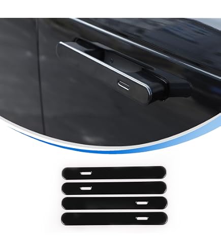 Garnitures Poignée De Porte En Fibre De Carbone Pour Range Rover Velar 2017-2020 - Lot De 4 Pièces, Autocollantes