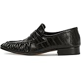 SUIARA Loafers for Women Flat Shoes Chunky Heel Penny Loafers Round Toe Slip on Comfortable Dressy Shoes Formal Work Flats