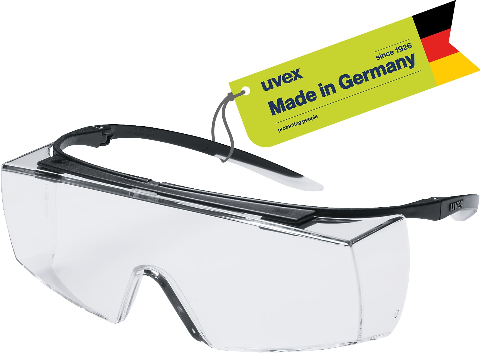 Uvex Super F OTG Safety Work Glasses - Transparent Lens