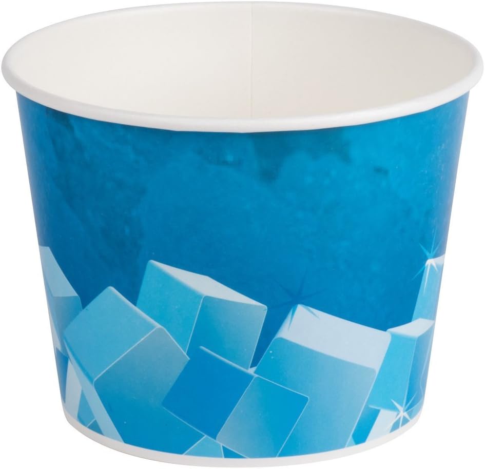 Lavex Lodging 10 lb. Disposable Paper Ice Bucket 150 / Case, Builtin