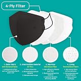 Aurora Dr. Smile K Protective Face Mask Large Black Pack of 20 Disposable view 7