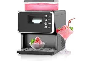 TMWINGS Shaved Ice Machine with Rapid Cooling, Portable Ice Cream Maker, Food-Grade Stainless Steel Material, Adjustable Speed Snowflake Ice Maker for Home, Party, School, Commercial Use & Church Events