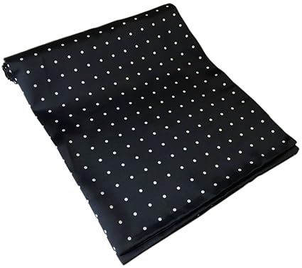 navy and white polka dot dress