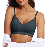 OEAK Womens Wireless Bras Comfortable Push Up Bra No Underwire Bra Full Support Lift Bralette Everyday Seamless Tshirt Bras