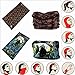 VANCROWN Headwear Head Wrap Sport Headband Sweatband 220 Patterns 12 in 1 Magic Scarf 12PCS & 6PCS 12 in 1 (12PCS.Skeletons)