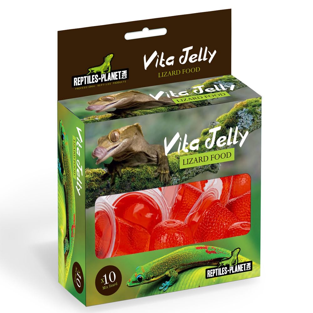 Reptiles-Planet Vita Jelly Red Fruit Lizzard Food, 10-Piece