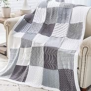 Knit Afghan Block Club - 30-Block Stitch Sampler Afghan Subscription Club: Coastal Gray Colorway