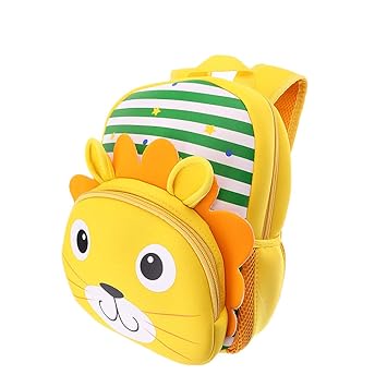 Prettyia Kids Boy Girl Backpack Nursery Toddler Cute Cartoon Animal School Bag - Lion, 29x22x10cm