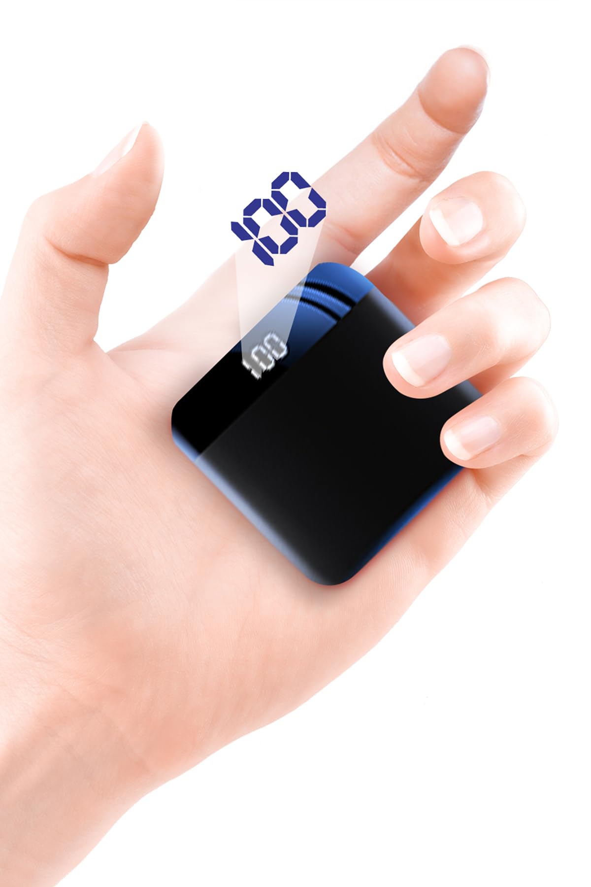 20000M Mini Power Bank 10000mAh,Smallest and Lightest External Battery Pack,Ultra-Compact High-Speed Charging Technology Portable Charger USB-C for iPhone, Samsung Galaxy and More (Black)