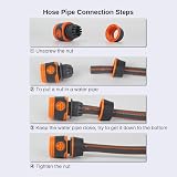 HONGCI Short Hose Pipe 1.5m Garden Hose Quick Connect Tap Connector Set view 6