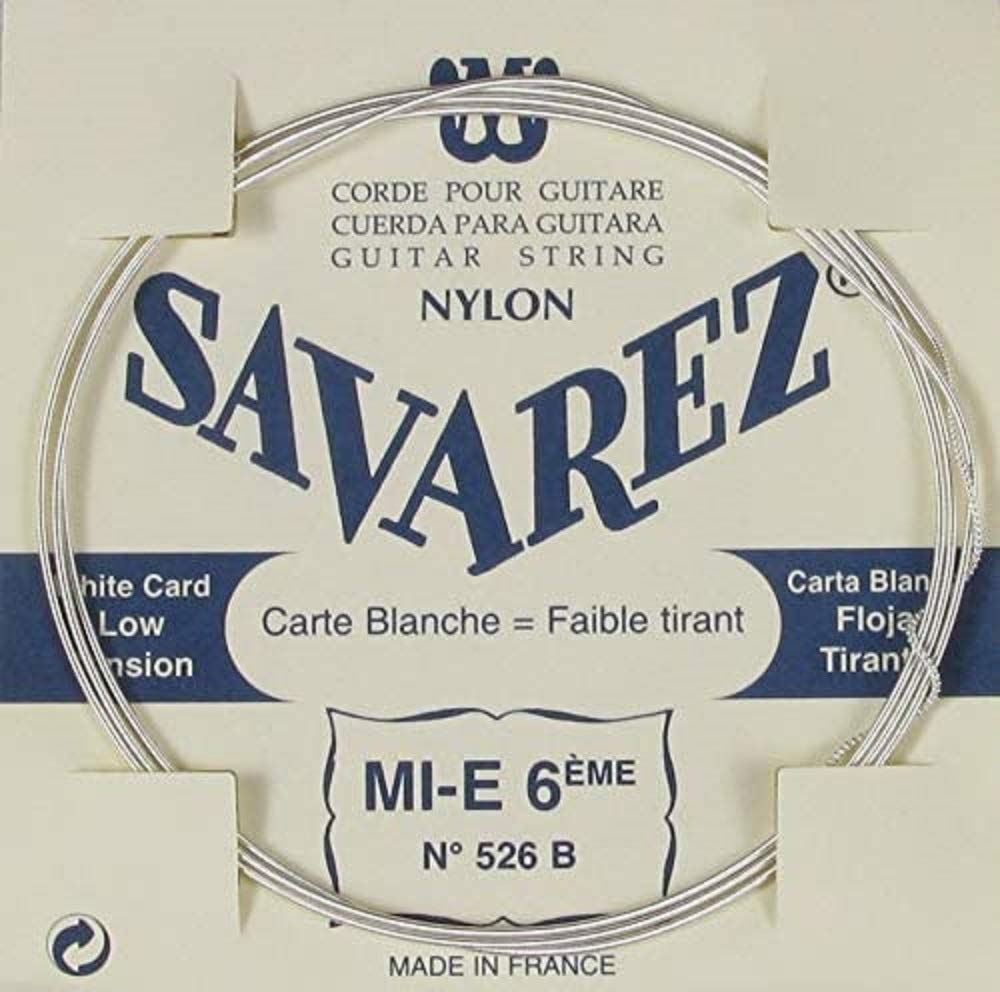Savarez Classic Guitar String E6w Low, Traditional Concert 526B, Fits 520B Set