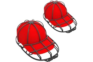 XQXA Hat Washers for Baseball Caps, Baseball Hat Cleaners Cap Washer, Fit for Adult/Kid's Hat Washer Frame Cage, Hat Protector Racks for Washing Machine, Black