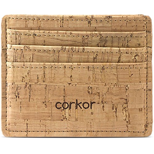 CorkorCork Card Sleeve– Cork Wallet - Vegan Leather – Cruelty Free - Eco Friendly - Rustic
