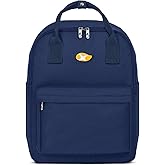 Lightweight Backpack for Women and Men, Water Resistant Small Laptop Backpack Purse Gifts for Travel Commute, Durable with Adjustable Shoulder Straps and Laptop Compartment (Dark Blue)