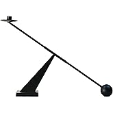 Remenna Black Metal Modern Candle Holder Candlestick Holders Decorative Candle Stand, Tapered Candle Holders Home Decoration 