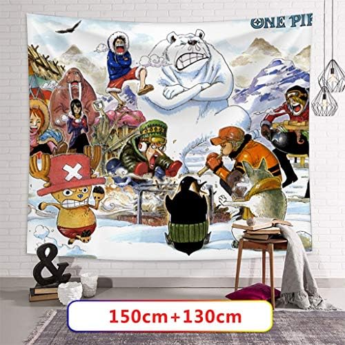 MCGMXG One Piece Anime Tapestry Living Room Bedroom Wall Hanging Dormitory Decorative Wall Hanging -150CM×130CM Tapestry (Color : P)
