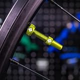 Muc-Off Tubeless Valves V2 7075 Aluminium Presta 60mm Green with Core Tool view 5