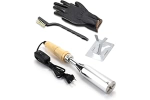 BIAJIYA Electric Branding Iron, Customize Wood Stamp Gift for Woodworker and Leather Craft Food Branding Iron 350w (8MM Electric iRon Only)