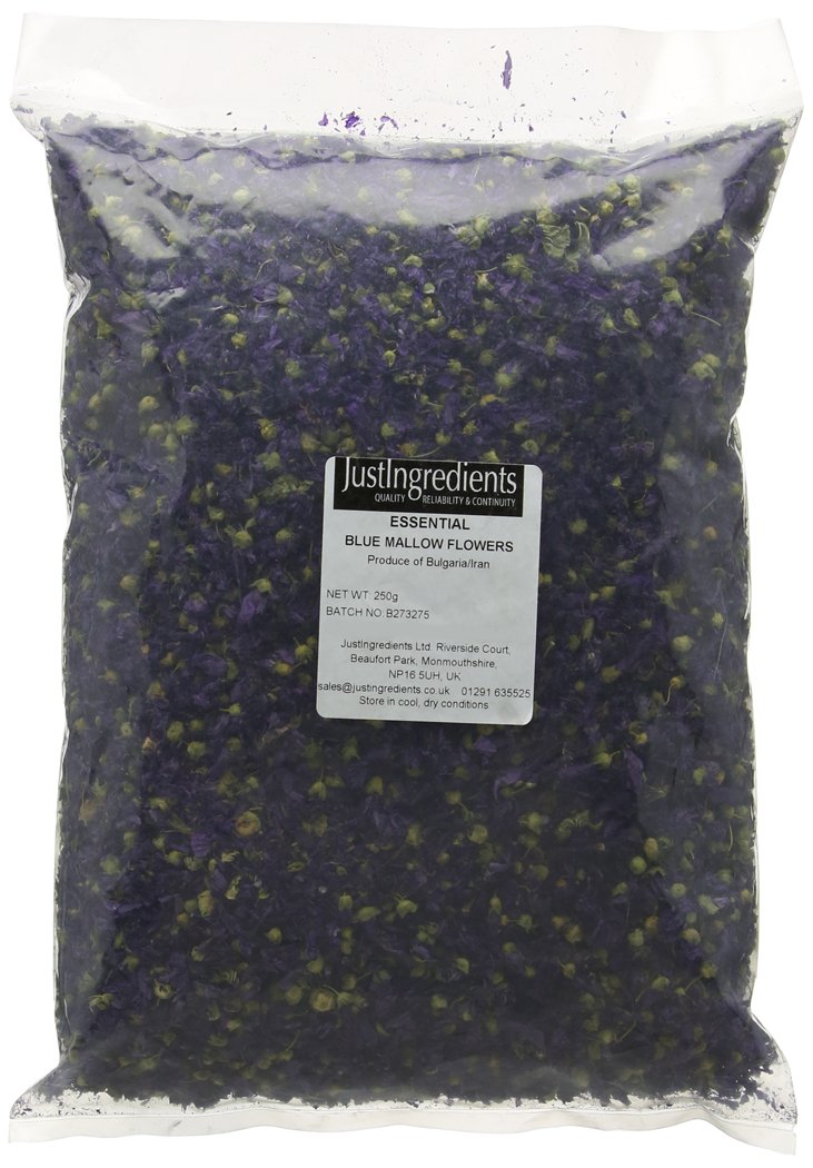 JustIngredients Essentials Blue Mallow Flowers, 250 g