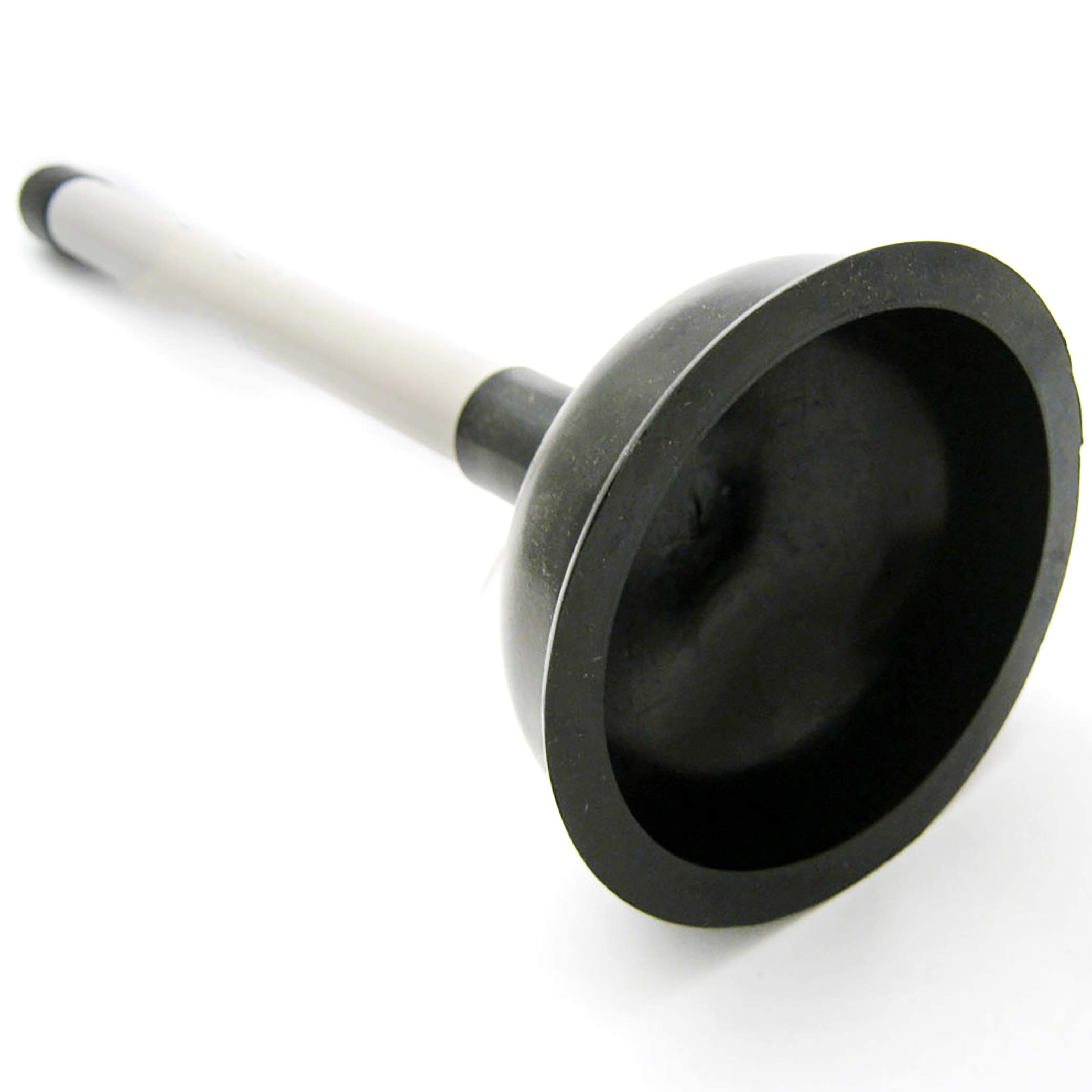 Sink Plunger for Unblocking (Pack of 1) Light Weight and Powerful Sink Drain Unblocker 100mm (4 inch) Sink Drainer with 225mm (9 inch) Plastic Handle Diameter, White/Black