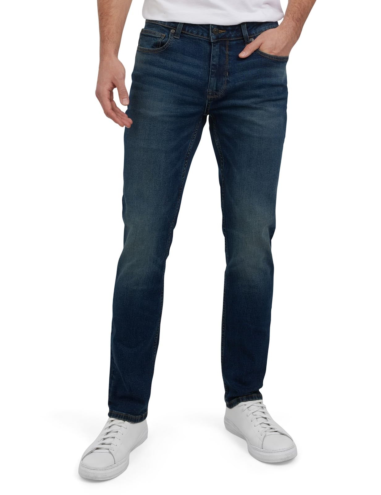 DKNY Mercer Men's Skinny Jeans - Premium Stretch Denim Pants with Classic 5 Pocket Design | Skinny Fit Stretch Jeans for Men Image
