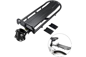 WOKYO Bike Rear Rack Retractable Bicycle Luggage Rack Adjustable Bicycle Pannier Bike Touring Rear Seat Post Rack Aluminum Alloy Bike Mount Carrier Quick Release Road Mountain Bike 22lb Capacity