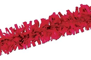 Beistle Packaged Tissue Festooning, 25-Feet, Red