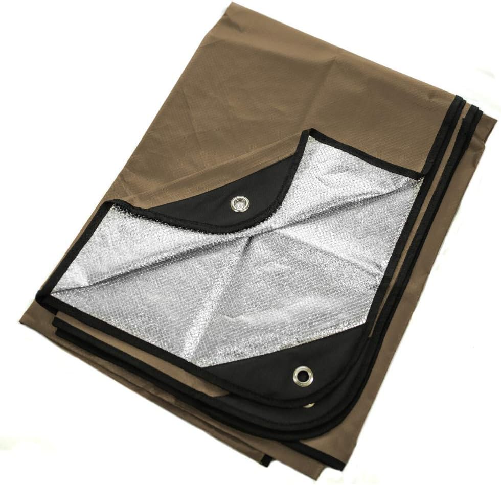 Arcturus Heavy Duty Survival Blanket – Insulated Thermal Reflective Tarp - 60" x 82". All-Weather, Reusable Emergency Blanket for Car or Camping (Olive Green) : Sports & Outdoors