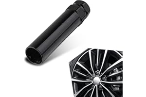 jokormo 1 PC Automotive Screw Disassemble Sleeve, Six-tooth Steel Hexagonal Design Wheel Hub Anti-theft Screw Wrench Repair Accessories, Compatible with Most Models (Black)