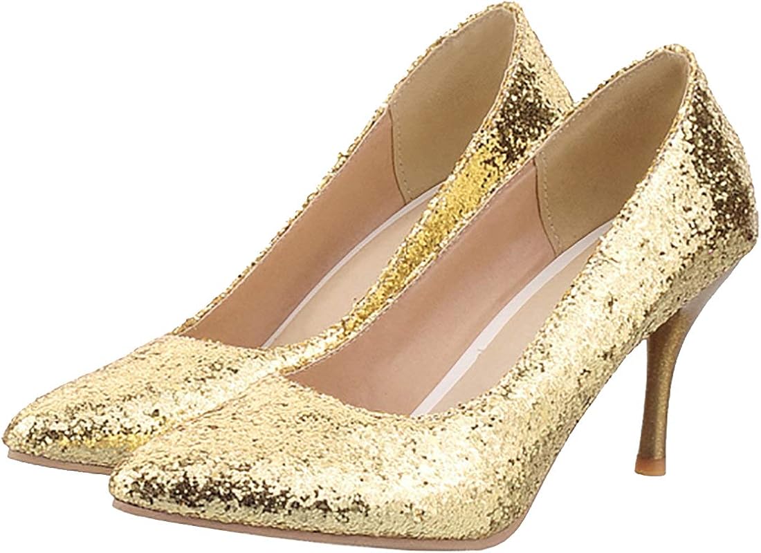 sequin stiletto heels