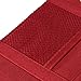 AUDEW Multi-function Car Visor Organizer Pouch, Card Storage Holder, Sun Shade Pouch Bag, CD Storage for Auto Vehicle Truck Red