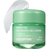 innnisfree Green Tea Panthenol Gel Cream for Oily Skin | Korean Moisturizer | For Soothing &amp; Calming | Lightweight, Hydrating Cream for Barrier Repair and Pore Care | Control Shine and Reduce Sebum