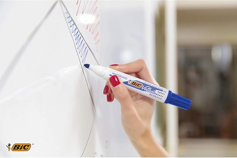 1701 Whiteboard Marker Velleda ECOlutions (Rundspitze, Strichstärke 1,4 mm) Schachtel à 12 Stück, blau