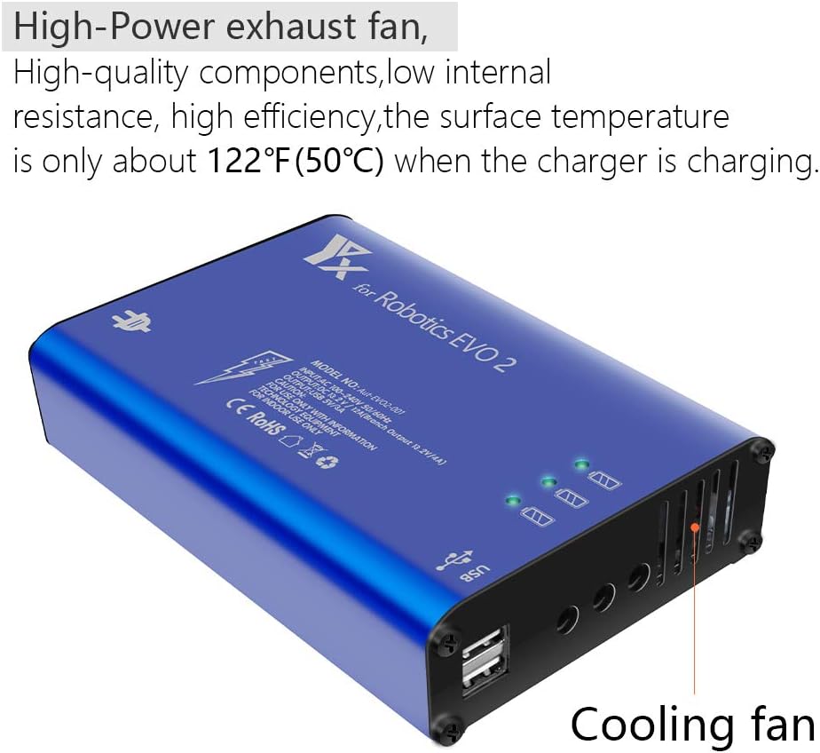 Hanatora Battery Charger for Autel Robotics EVO 2/II, EVO II Pro,EVO II Dual Drone and Remote Conteller,Rapid Multi Parallel Charging Hub Accessories: Toys & Games