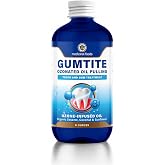 Medicinal Foods Gumtite Ozonated Mouthwash Oil | Oil Pulling, Upgraded! | Gum Health - Ayurvedic Oil Pulling Oral Care Formula (8 fl oz)