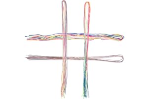 BELLIFFY 36pcs Gradient Hair Wrap Strings Rainbow Hair Ties for Women’s Braids and Dreadlocks
