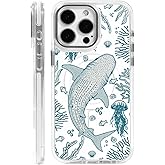 DAIZAG Case for iPhone 16 Pro, [Compatible with MagSafe],Whale Shark Ocean Coral Reefs Jellyfish Phone Case for Women Girls Magnetic Clear Cover Case for iPhone 16 Pro