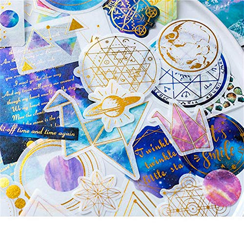 DIY Decorative Sticker, Last Night Stars Series Washi Sticker for Diary Album Notebook Scrapbook Lifelog Cute Stationery Sticker, Pack of 60pc(#1) - Thumbnail 7
